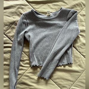 Crop Grey long sleeve